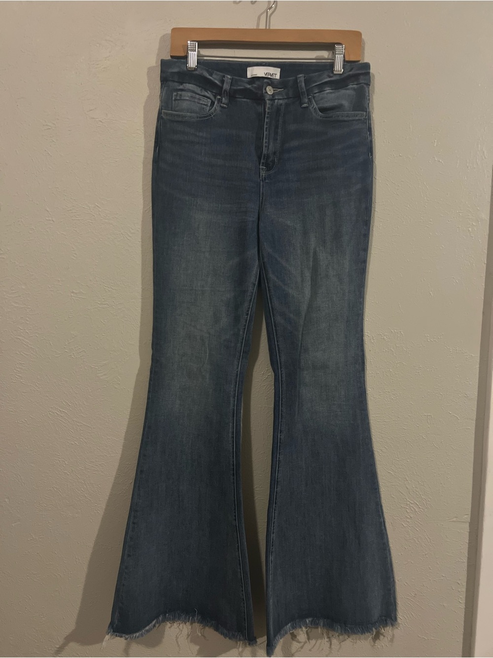 Classic Blue Flare Jeans - Wide Leg Denim